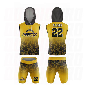 American Sublimated <b>Compression</b> 7v7 Football Uniforms Deal Package Jersey Set Helmet Socks Arm Sleeves Headband Bags T <b>Shirts</b> - Product Image 3