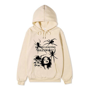 Sweat-shirt à capuche décontracté ODM Hiver 2026 pour hommes et femmes, style gothique, grande taille, imprimé araignée, en polaire écologique avec poche - Product Image 4