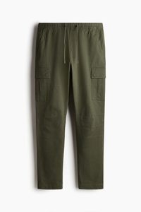 Pantalones Cargo para Hombre, Cintura Elástica con Cordón, Múltiples Bolsillos, Estilo Workwear, Algodón con Spandex, Corte Recto, Ropa de Otoño - Product Image 6