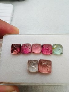Gemas Zubeda, Turmalina Natural Multicolor, Corte Brillante, Cuentas Sueltas, Cambio de Color, Grado AA+, Excelente, para Anillo o Colgante - Product Image 3