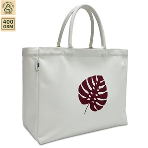 Bolsa de Compras Promocional Reutilizable de Tela de 14 Onzas, 35x29x12 cm, Logotipo Personalizado, Venta al Por Mayor, Modelo OEM SNC109 - Product Image 1