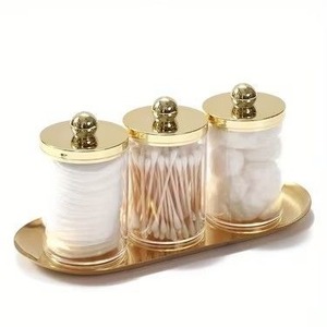 Recipiente cilíndrico de acero inoxidable para alimentos con tapa dorada con diseño floral, hermético, hecho a mano, diseño oriental, frasco de almacenamiento para cocina - Product Image 3