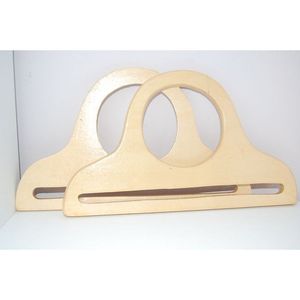 Poignée de sac à main en bois massif, écologique, pour cadeau et artisanat, poignée en bois pour sacs - Product Image 4