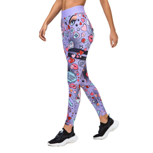 Leggings de Compresión Personalizados para Mujer, 76% Nailon y 24% Otras Telas, Logotipo Sublimado en la Cintura, para Fitness - Product Image 3