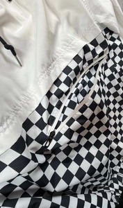 Chaqueta Anorak con Capucha y Cierre de Cremallera, a Cuadros Blancos, para Hombre, Estilo Casual, Holgada, para Primavera y Actividades al Aire Libre - Product Image 3