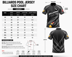 Camiseta de Billar Personalizada de Secado Rápido y Transpirable con Sublimación, Uniforme de Torneo con Logotipo Personalizado - Product Image 3