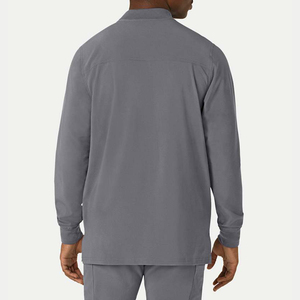 4-Way Stretch Wholesale Spandex Hospital Uniform Custom Logo Nursing <b>Scrub</b> Suits V-Neck Top Medical <b>Scrub</b> <b>Set</b> Women Men - Product Image 2