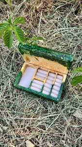 Emerald Forest <b>Resin</b> Jewelry Box Ring And Necklace Organizer <b>Resin</b> Jewelry Box Nature Theme Green Leaf Pattern <b>Resin</b> <b>Crafts</b> - Product Image 6