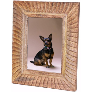 Premium Hand Carved Mango Wood Photo <b>Frame</b> Picture <b>Frame</b> with Natural Wood Texture for Tabletop and <b>Wall</b> - Product Image 1