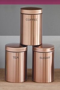 CBrass Food <b>Storage</b> <b>Containers</b> With Wooden Lids Cylinder Shape Airtight <b>Kitchen</b> Spice Jars Stackable Design Freshness - Product Image 5