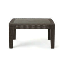 Ensemble de meubles de jardin en rotin tressé PHU LINH moderne SIENA 4 pièces, canapé pour restaurant extérieur, coussins de siège 5 cm
