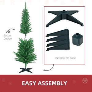 Albero di Natale da 1,5 m, Decorazioni Festive per Spazi Ristretti - Product Image 3
