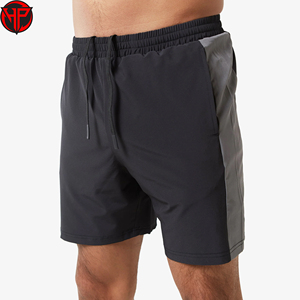Pantalones Cortos Deportivos para Hombre con Contraste, Cintura Elástica con Cordón, para Entrenamiento Atlético y Gimnasio, Diseño Premium, Cortavientos, Venta al por Mayor - Product Image 1