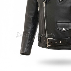 Chaqueta de Cuero Premium para Hombre, Estilo Moderno y Elegante para Invierno, Cuero Genuino Suave, Atuendo Clásico y Moderno, Chaquetas de Cuero - Product Image 4
