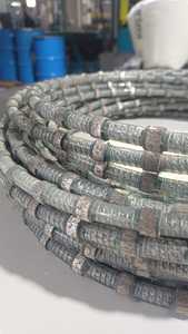 ลวดเพชรขนาด 12 มม. เคลือบพลาสติกสำหรับเลื่อยสายไฟในเหมืองหิน (หินแกรนิตเนื้ออ่อน) - Product Image 4