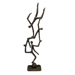 Escultura Moderna de Figura Humana Abstracta en Color Negro con Base de Mármol, Adorno Decorativo para Decoración de Hogar de Lujo, Esculturas Artísticas para Decoración del Hogar - Product Image 6