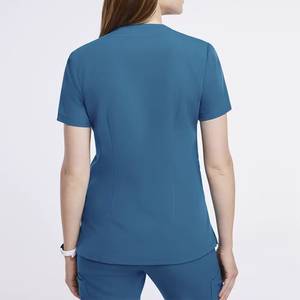 Uniforme Médico de Verano para Mujer, Cómodo, de Alta Calidad, en Algodón y Poliéster, con Logotipo Personalizado, Manga Corta, Servicio OEM - Product Image 3