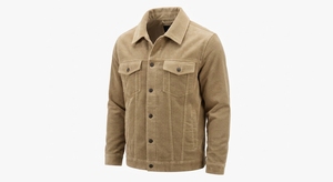Men's Winter Corduroy Fleece <b>Lined</b> Jacket <b>Sherpa</b> Collar Casual Regular Fit Outdoor Coat - Product Image 2