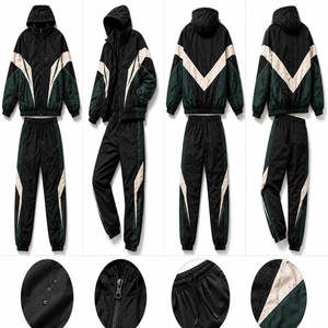 Conjunto Corto de Chaqueta y Pantalones Cortos de Nailon Cortavientos Personalizado para Hombre, Proveedor OEM, Ligero y Resistente al Viento - Product Image 3