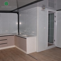 Bâtiments de conteneurs modulaires aile unique Portable maison pliable préfabriqué bureau grand-mère plat Cadas De 20ft conteneur piscine