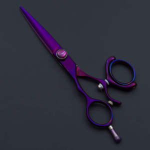 Ciseaux de barbier professionnels en acier inoxydable de haute qualité avec poignée pivotante pour salon de coiffure, qualité A+, pour droitiers - Product Image 2