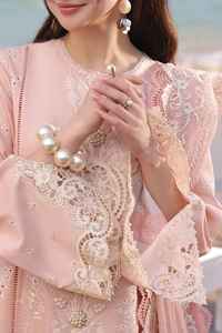 بدلات قطنية باكستانية من فاسيلاباد، فساتين سلوار قميص للصيف، ملابس نسائية مرسومة يدويًا مقاومة للتجاعيد وسريعة الجفاف - Product Image 3