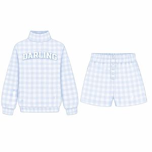 เสื้อสเวตเชิ้ตแขนยาวคอกลมทรงโอเวอร์ไซส์สำหรับผู้หญิง ตกแต่งด้วยตัวอักษรปักลาย  ผ้าเจอร์ซีย์บุซับใน เหมาะสำหรับฤดูใบไม้ร่วง - Product Image 6