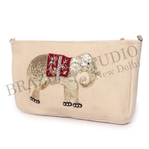 New Arrival BRAZEAL STUDIO Velvet Fashion Designer Women Single Beaded Geometric Pattern Shoulder Clutch Purse Cover Daily Life - Product Image 2