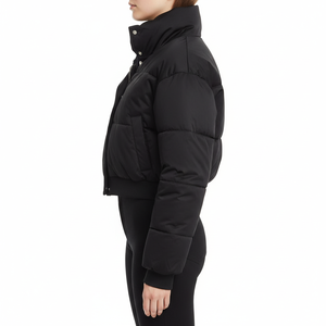 Blouson Bomber Hiver Personnalisé pour Femme, Brillant, Tricoté, Respirant, Coupe-Vent, Imperméable, Chauffant, en Nylon, Coupe Droite - Product Image 3