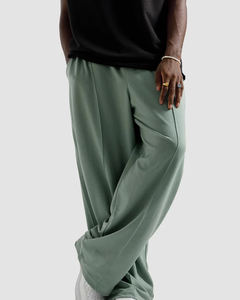 Pantalones Baggy 2026, Fabricación de Pantalones Deportivos de Algodón con Logotipo Personalizado, Pantalones Anchos de Pierna Ancha - Product Image 4