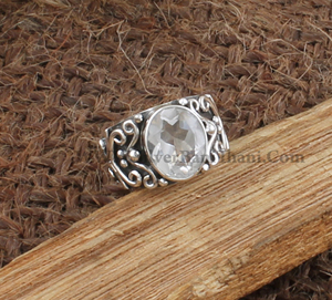 Anillo de Compromiso Art Deco de Cristal Vintage al por Mayor, Plata de Ley 925, Joyería Clásica para Mujer - Product Image 6