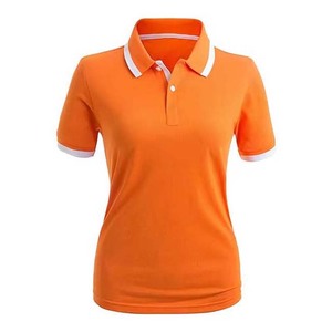 เสื้อโปโลผู้หญิงแขนสั้นแบบปกติ ผ้าฝ้าย คอปกโปโล เสื้อยืดกอล์ฟ - Product Image 4
