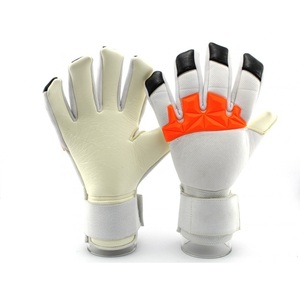 Football Goalkeeper Gloves Full Finger PU Leather Non Slip Breathable Adjustable Wrist <b>Strap</b> Hook Loop Closure Unisex Silicone - Product Image 2