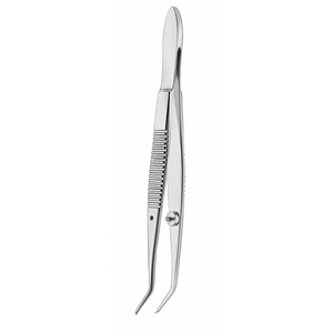 Pinzas Rectas Troutman Superior con Dientes Angulados de Acero Inoxidable, Instrumento Quirúrgico Oftálmico para Microcirugía - Product Image 3