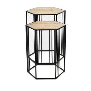 High-End Designer Metal <b>Nesting</b> <b>Tables</b> Set with Matte Powder Coated Finish for Luxury Interior Decor - Product Image 2