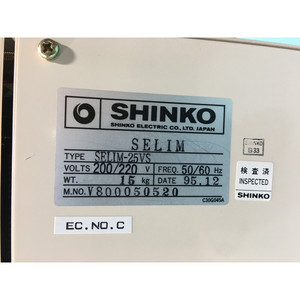 Shinko Electric SELIM-25VS Rim Controller - อุปกรณ์และอะไหล่เซมิคอนดักเตอร์ระดับโลกที่เชื่อถือได้ - Product Image 1
