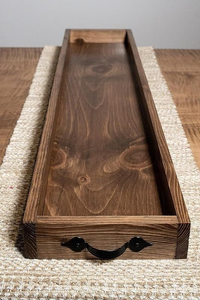 Bandeja de Comedor de Madera Art Deco Premium, Decoración de Hogar de Madera Sólida Hecha a Mano de Lujo para Ramadán, Venta al Por Mayor en India - Product Image 2