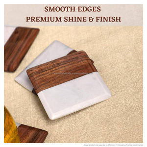 Juego de posavasos rústico de alta calidad de cuatro, junta de madera epoxi verde claro con textura cuadrada, almohadillas de protección de logotipo personalizado - Product Image 1