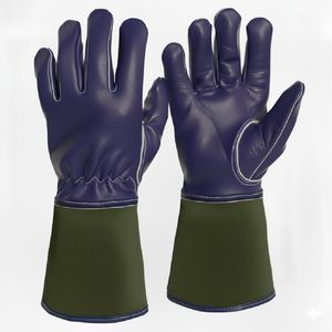Welding Safety Leather Gloves <b>Heat</b> Resistant Durable Gloves for Industrial and Workshop Use - Product Image 2