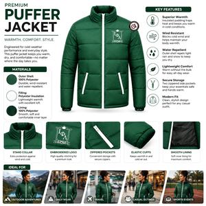 Blouson matelassé personnalisé OEM pour hommes, style urbain, imperméable, avec lettres, collection Printemps, de la Sororité et Fraternité Iota Phi Lambda - Product Image 5