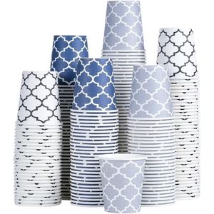 5 oz Mini Disposable Paper Cups <b>Small</b> Mouthwash & Coffee Cups 5 Ounce Bathroom & Supermarket Birthday Party Supplies - Product Image 1