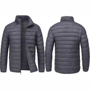 Vestes personnalisées avec logo pour hommes, veste matelassée en poly duvet, veste courte et bouffante pour hommes - Product Image 1