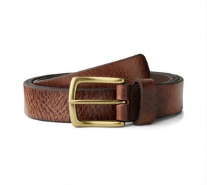 Modern Designs <b>Cow</b> Hide Belts Black Finish Steel Customizable Solid Eco-Friendly Heavy Duty Men's Vintage Waterproof Pin Buckle - Product Image 6