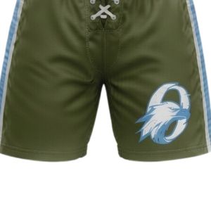 Ensemble short et maillot de hockey sur glace sublimé vert olive pour hommes, en polyester, col en V, uniforme de sport imprimé, tenue d'entraînement et de compétition - Product Image 6
