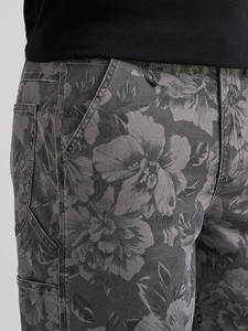 Shorts cargo amples en jean délavé vintage pour hommes, respirants, taille mi-haute, tricotés, couleur foncée, pour l'été - Product Image 2