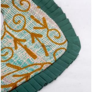 Sac messager Kantha pour femme, fermeture magnétique, poignée de poignet, design plissé aux coins, léger et écologique - Product Image 5