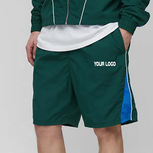 Polyester/Cotton High Street Men Solid Color Side Pockets Comfortable Breathable <b>Elastic</b> Waist Quick Dry OEM/ODM men shorts - Product Image 1