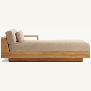 Les meilleurs meubles de jardin en teck, un choix de design moderne pour une utilisation en extérieur dans les jardins de villas ou près de la piscine. - Product Image 2