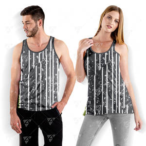 Débardeur Homme Personnalisé Respirant Léger à Col Rond en Maille Tricotée à Séchage Rapide avec Impression par Sublimation pour Gym et Fitness – Vente en Gros - Product Image 1