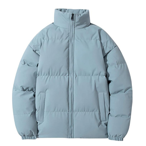 Custom Streetwear <b>Winter</b> Puffer <b>Jacket</b> Zipper Glossy Fabric Warm Outerwear Streetwear <b>Jacket</b> For Unisex - Product Image 2